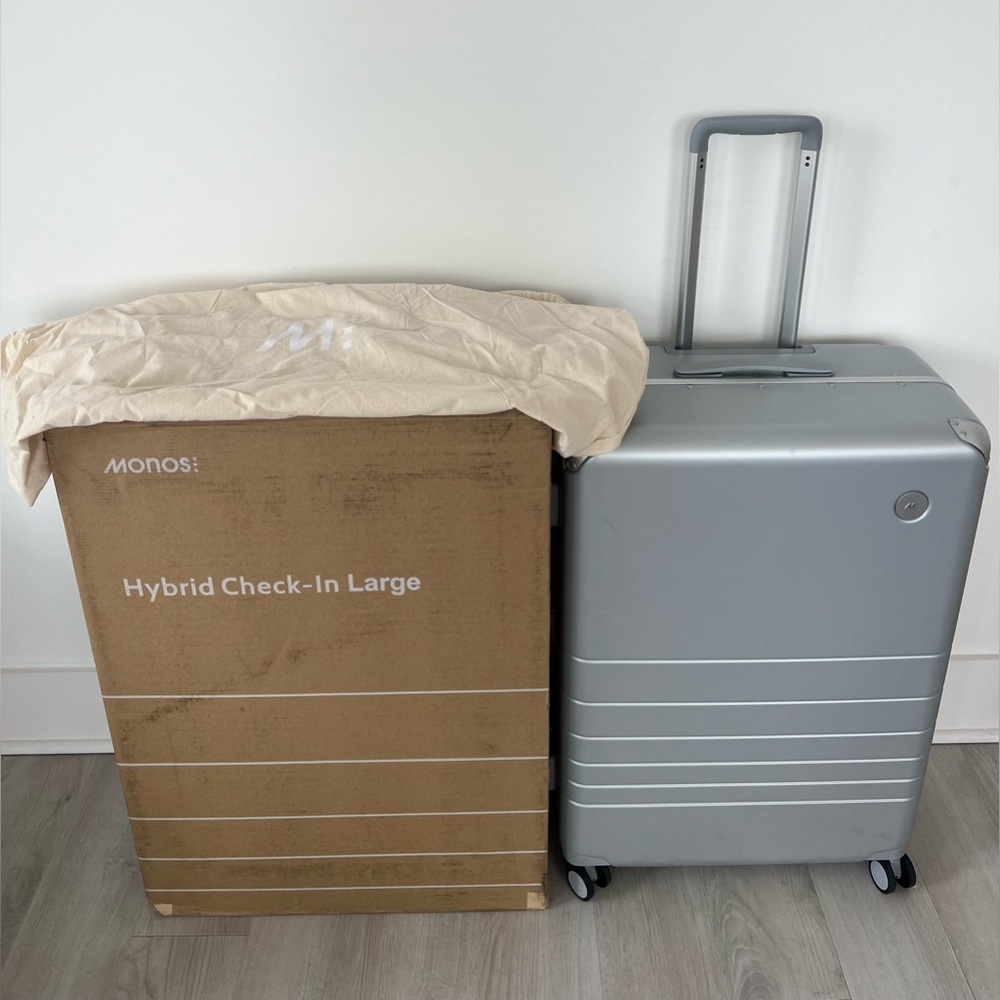 Trade/Sell NWT Monos Hybrid Check-in Large Silver